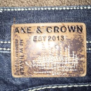 Jeans Homme Axe & Crown - Taille 38 X 32 - Coupe Slim Straight - Old Navy